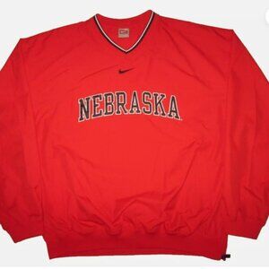 Nebraska Huskers Nike Center Swoosh Pullover Jacket Men's XL